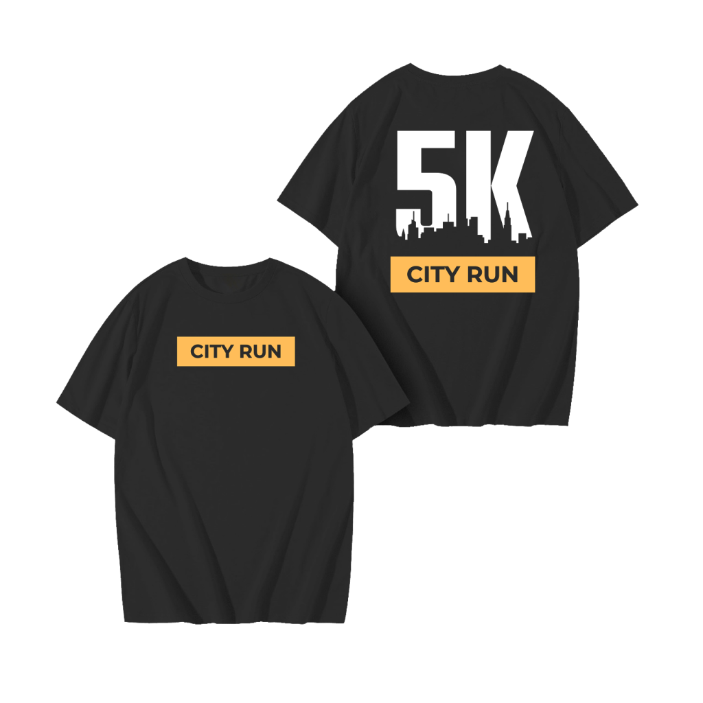 Discover the 'City Run' drop-shoulder tee, perfect for urban runners and fitness enthusiasts. Oversized fit available in black and white, blending style with performance!