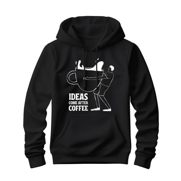 For those who know that the best ideas are fueled by coffee, our 'Idea Come After Coffee' collection is the perfect match! This line includes T-shirts, drop-shoulder tees, sweatshirts, and hoodies with a playful design that captures the creative boost only coffee can bring. Made from high-quality materials, these pieces are comfortable, stylish, and ideal for casual wear or as a gift for coffee lovers." T-Shirt: Soft cotton, classic fit, designed for everyday comfort with a fun, coffee-inspired graphic. Drop-Shoulder Tee: Relaxed, oversized style for a modern look that’s perfect for a laid-back day. Sweatshirt: Cozy and warm, ideal for cooler days, featuring the iconic "Idea Come After Coffee" print. Hoodie: Heavyweight, comfortable hoodie with a front pocket and drawstring hood, crafted for coffee-fueled mornings and creative inspiration. Available in multiple colors, this collection is a lighthearted reminder that coffee brings out our best ideas!