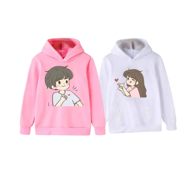 Love Shot Couple Hoodies